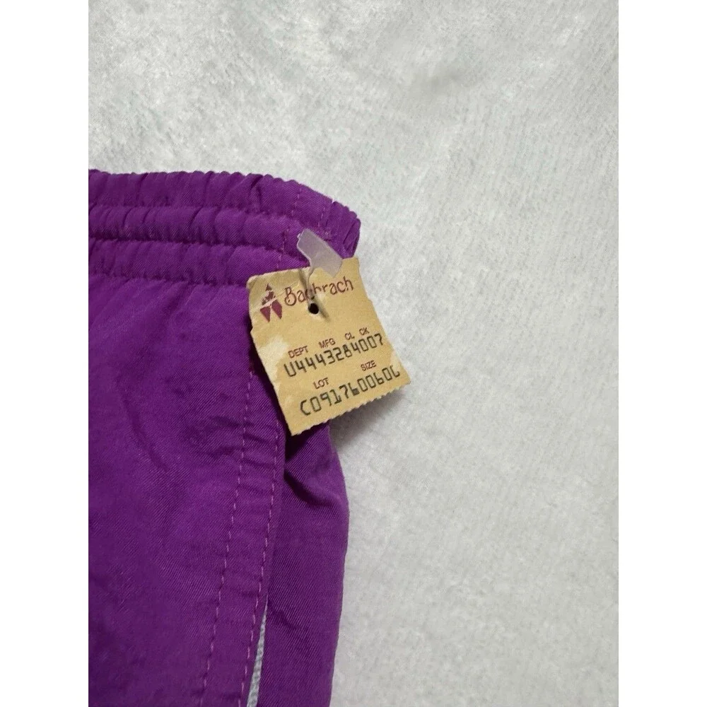 Vintage Le Coq Sportif Swim Trunks Adult XL Purple Swimsuit Shorts 1980s Logo